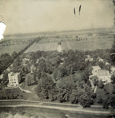 kite-aerial-imagery old aerial image taken from a kite